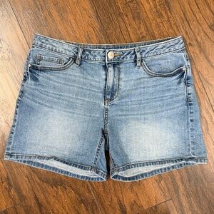 LC Lauren Conrad Blue Denim Shorts Size 10 stretch Women's (P7)